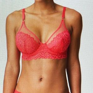 Marie Jo Plunge Bra Size Pink 34 E